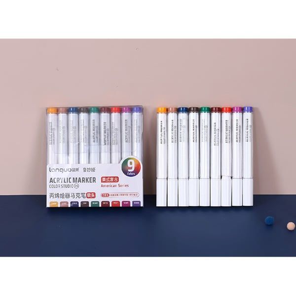 Hộp Bút Vẽ Acrylic American Series 9 Màu M510-10