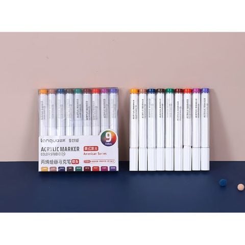 Hộp Bút Vẽ Acrylic American Series 9 Màu M510-10
