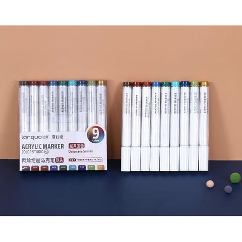 Hộp Bút Vẽ Acrylic Chinoiserie Series 9 Màu M510-11