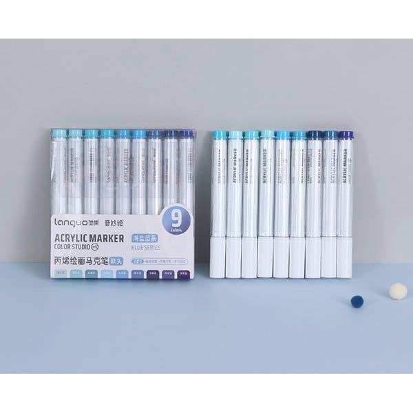 Hộp Bút Vẽ Acrylic Blue Series 9 Màu M510-1