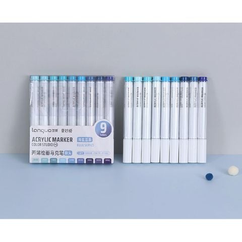 Hộp Bút Vẽ Acrylic Blue Series 9 Màu M510-1