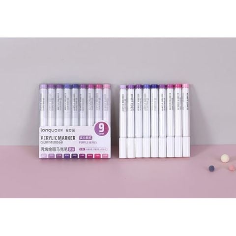 Hộp Bút Vẽ Acrylic Purple Series 9 Màu M510-6
