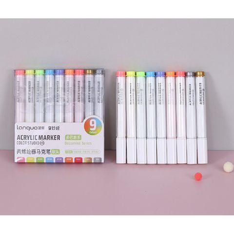 Hộp Bút Vẽ Acrylic Dopamine Series 9 Màu M510-7