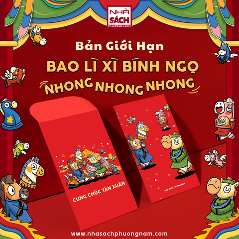 Bao Lì Xì Bính Ngọ - Nhong Nhong Nhong (5 bao/xấp)