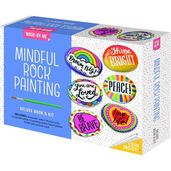 Made By Me - Mindful Rock Painting Deluxe Book & Kit