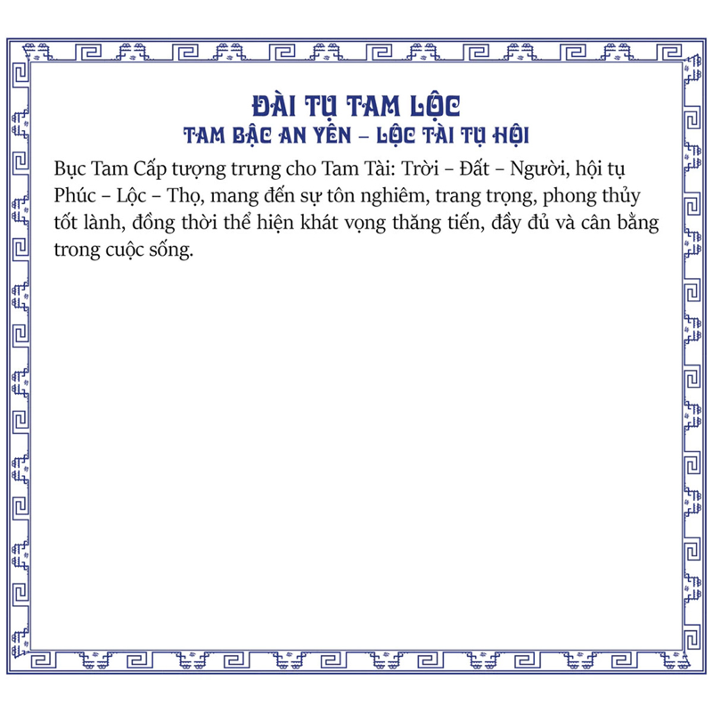 Manihum Đài Tụ Tam Lộc BTL01