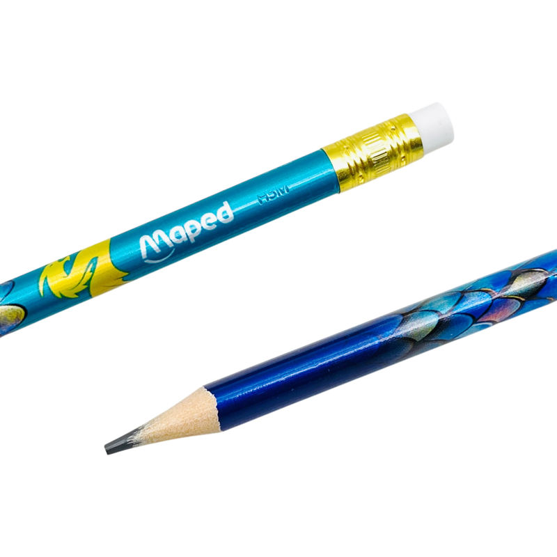 Maped - Chì Đen Có Gôm Họa Tiết Rồng HB
