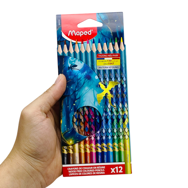 Maped - Hộp Chì Màu 12 Màu Họa Tiết Rồng 862234