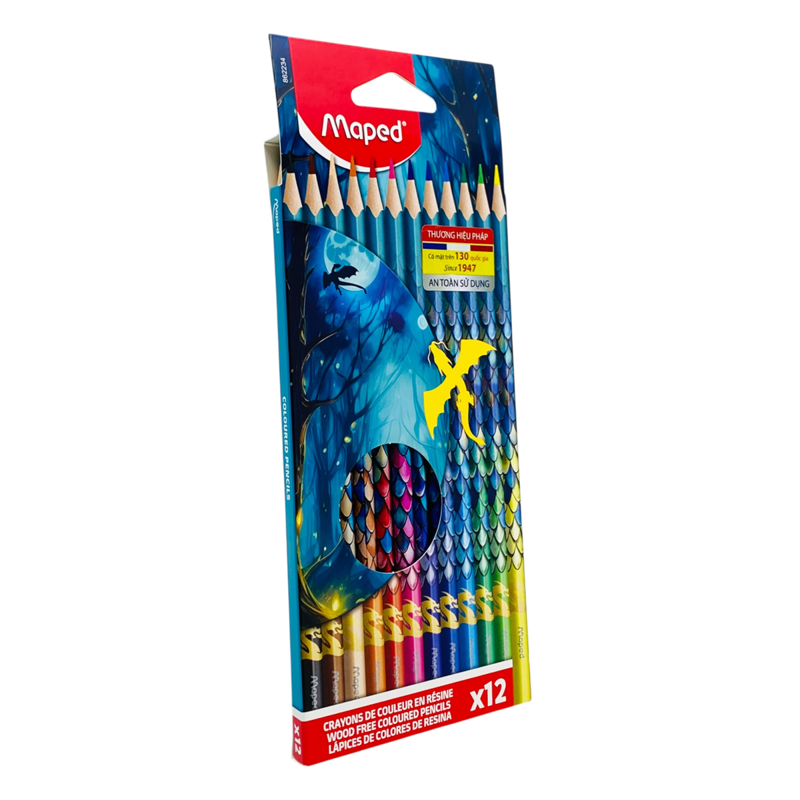 Maped - Hộp Chì Màu 12 Màu Họa Tiết Rồng 862234