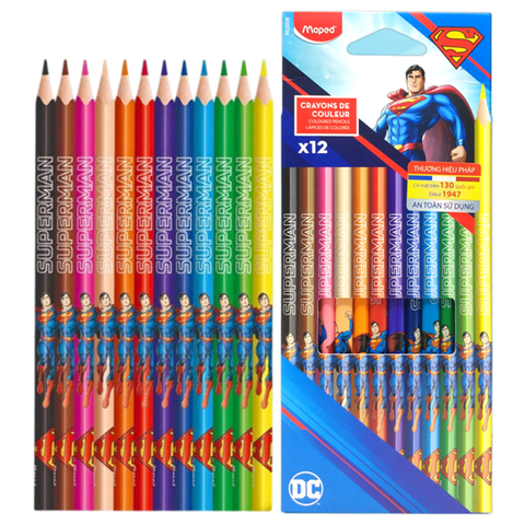 Maped - Hộp 12 Chì Màu 862208 Superman