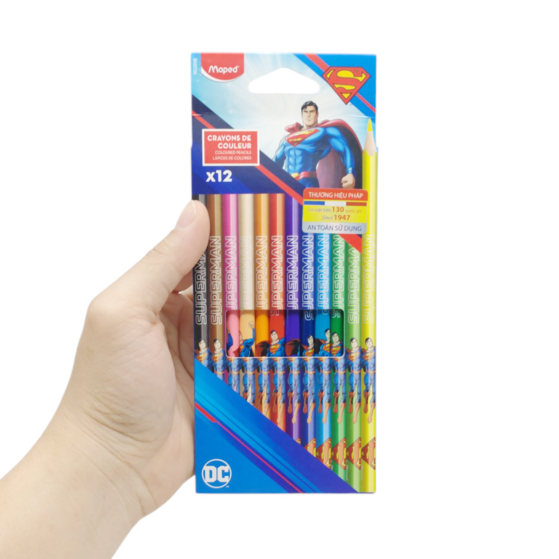 Maped - Hộp 12 Chì Màu 862208 Superman