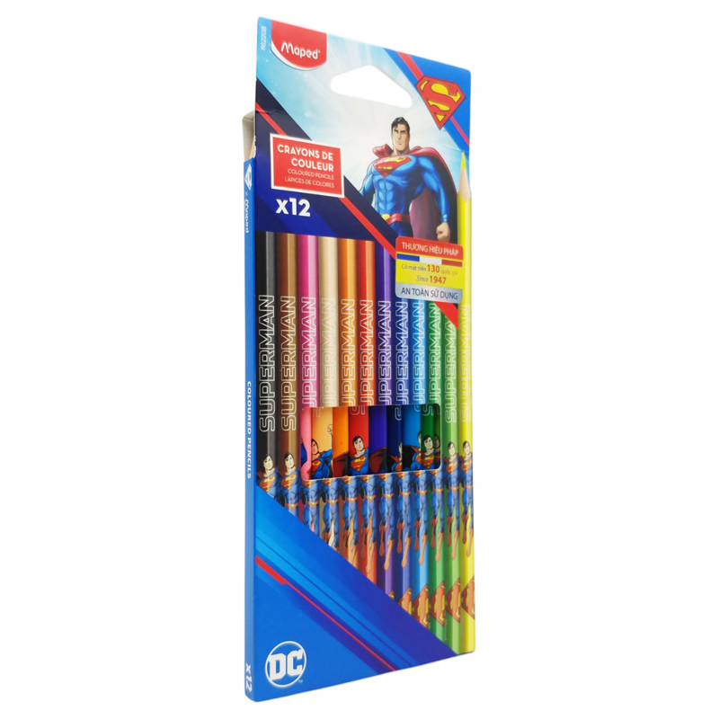 Maped - Hộp 12 Chì Màu 862208 Superman