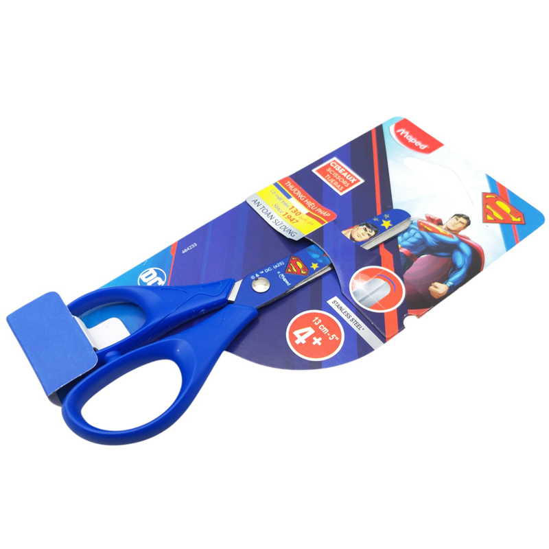 Maped - Kéo Học Sinh 464233 Superman - 13cm (Giao mẫu ngẫu nhiên)