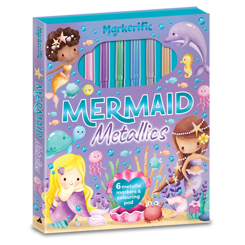 Markerific - Activity Folder - Mermaid Metallics