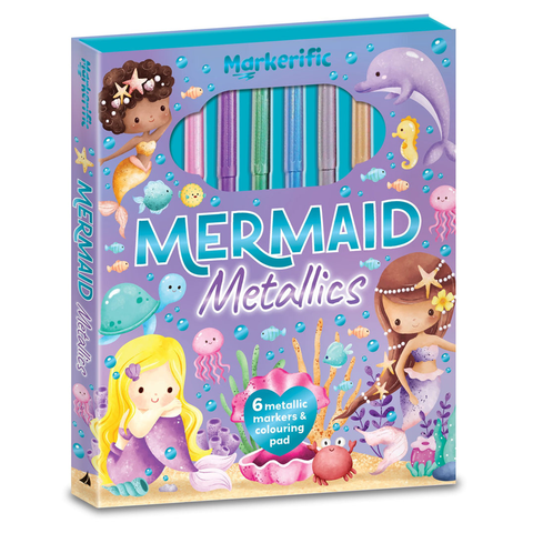 Markerific - Activity Folder - Mermaid Metallics