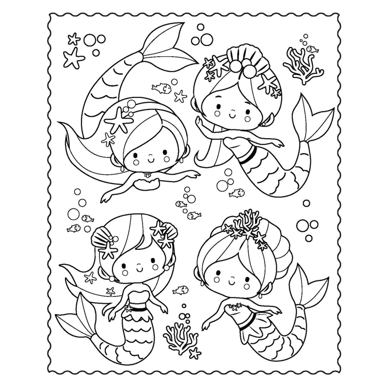 Markerific - Activity Folder - Mermaid Metallics