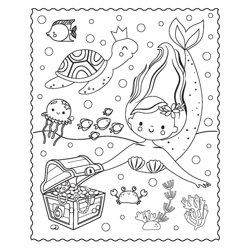Markerific - Activity Folder - Mermaid Metallics