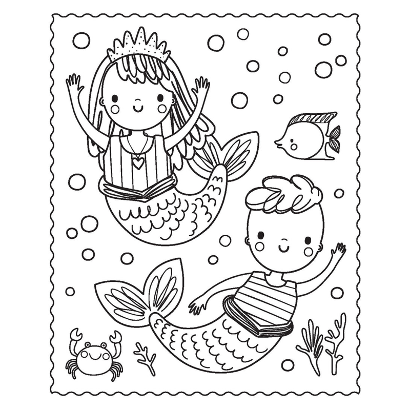 Markerific - Activity Folder - Mermaid Metallics