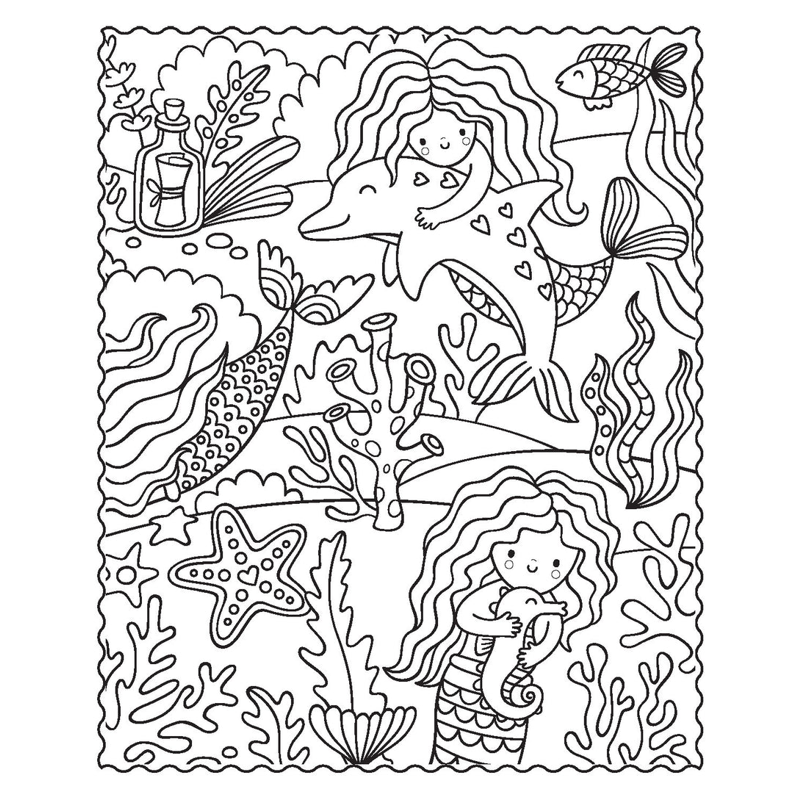 Markerific - Activity Folder - Mermaid Metallics
