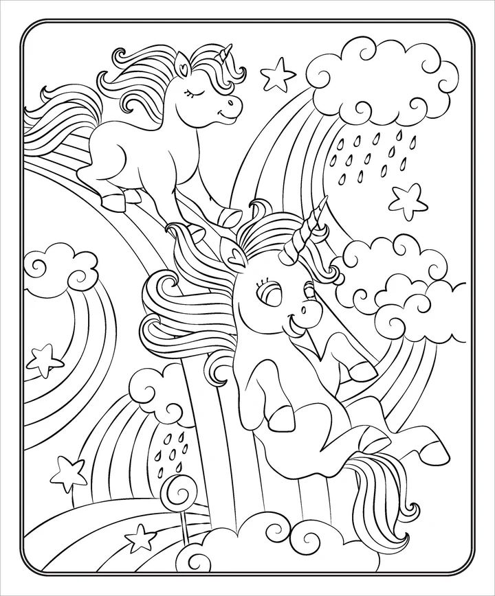 Markerific - Activity Folder - Unicorn