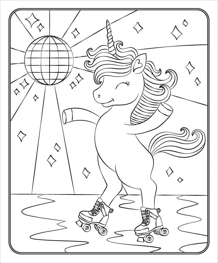 Markerific - Activity Folder - Unicorn