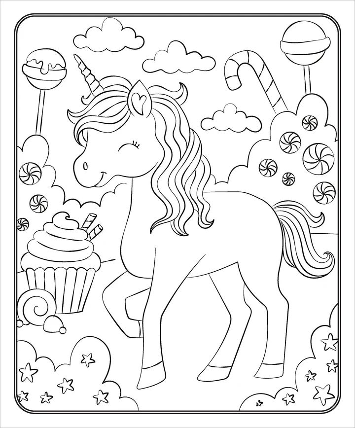 Markerific - Activity Folder - Unicorn