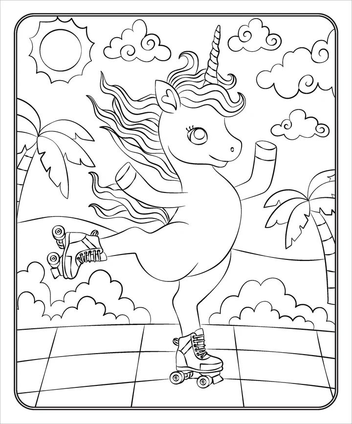 Markerific - Activity Folder - Unicorn