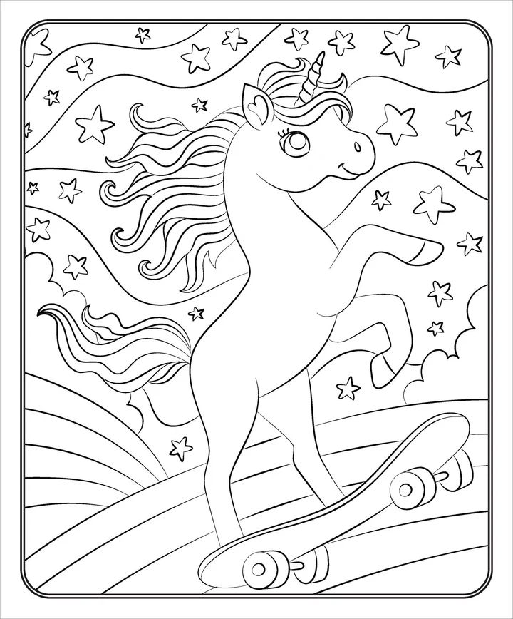 Markerific - Activity Folder - Unicorn