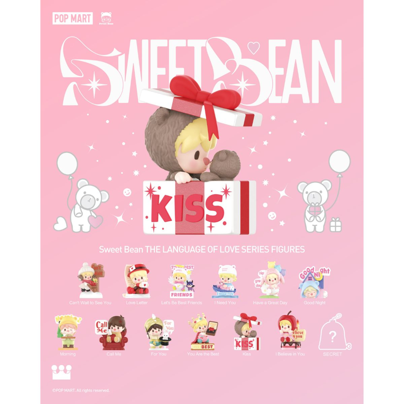 Pop Mart - Mô Hình Sweet Bean the Language of Love Series Figures (Giao mẫu ngẫu nhiên)