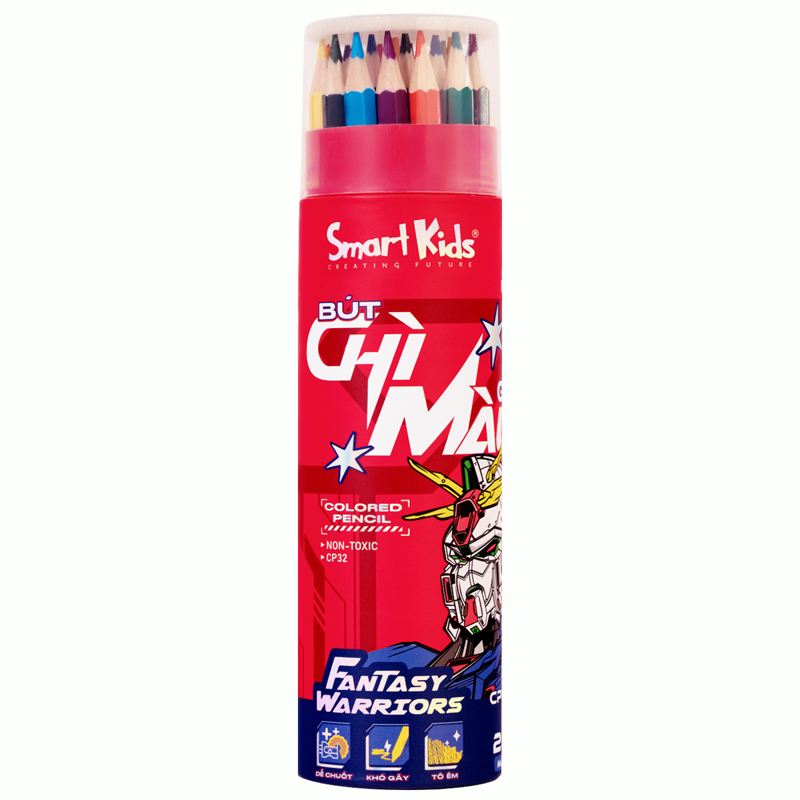 Smartkids - Bút Chì Màu Fantasy Wariors 24 Màu CP32