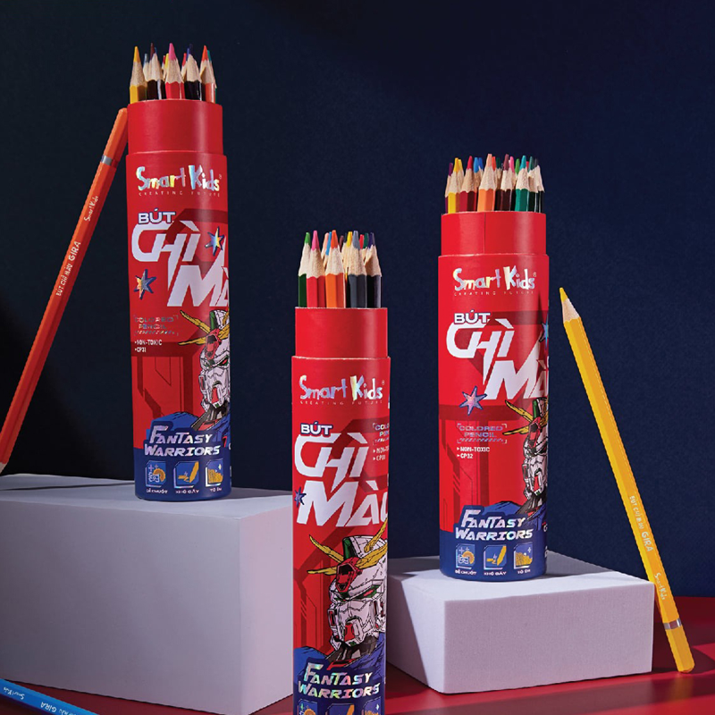 Smartkids - Bút Chì Màu Fantasy Wariors 24 Màu CP32