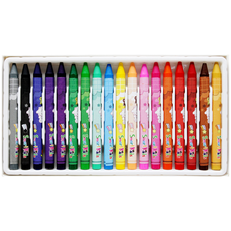 Smartkids - Hộp 18 Sáp Màu Coco Puff CR26