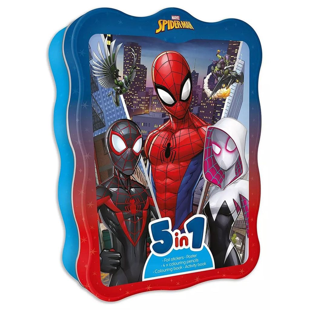 Marvel Spider-Man: 5-In-1 Tin