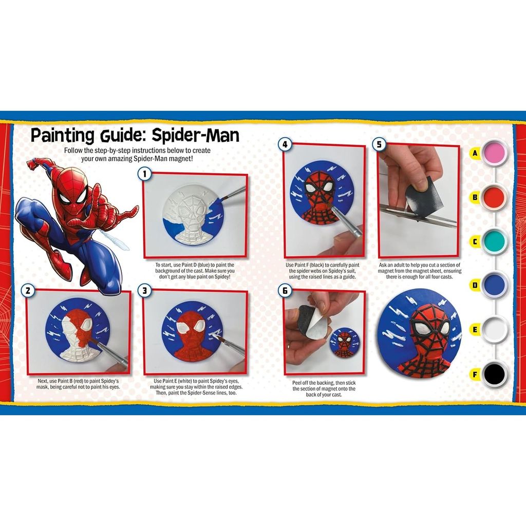 Marvel Spider-Man: Fridge Magnets Activity Book And Craft Kit