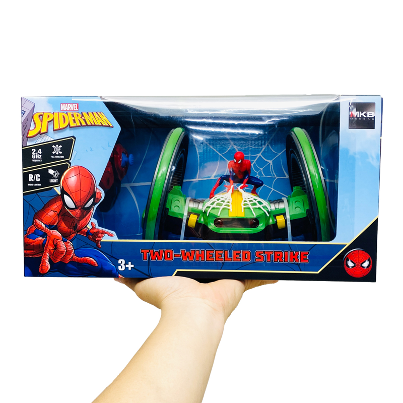 Vecto Đồ Chơi Siêu Xe Marvel Spider Man Nhào Lộn Điều Khiển Từ Xa MM60601