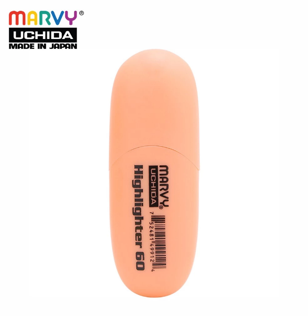 Marvy Viết Dạ Quang  60 Màu Pastel Cam