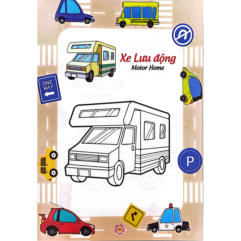 Bé Tô Màu Và Học Tiếng Anh Theo Chủ Đề - Phương Tiện Giao Thông