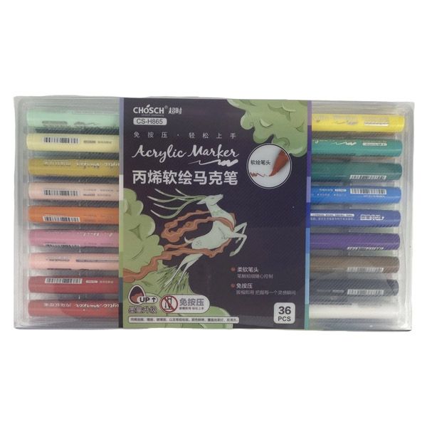 Hộp Bút 36 Màu Acrylic Marker Cao Cấp Cs-H865-36