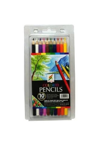 Hộp Nhựa 10 Cây Màu Thường Artist MS-10ART-P