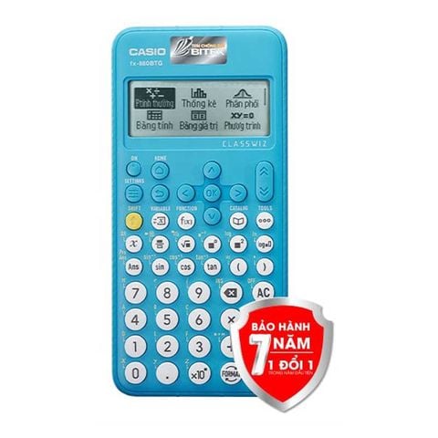 Máy Tính Casio Fx-880BTG (TL) Xanh Da Trời + Pilot BP-1RT