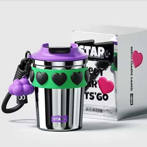 MD Star Ly Giữ Nhiệt Inox 380Ml Bạc 60019442