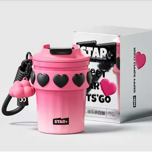 MD Star Ly Giữ Nhiệt Inox 380Ml Hồng 60019441