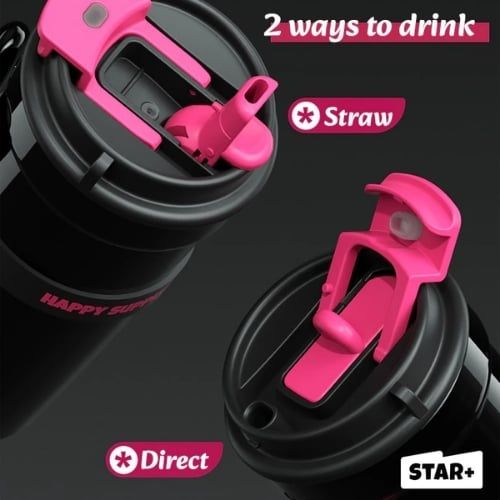 MD Star Bình Giữ Nhiệt Inox 400Ml Đen 60019438