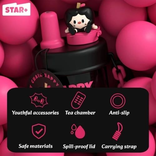 MD Star Bình Giữ Nhiệt Inox 400Ml Đen 60019438