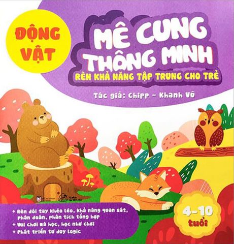 Mê Cung Thông Minh - Rèn Khả Năng Tập Trung Cho Trẻ - Động Vật