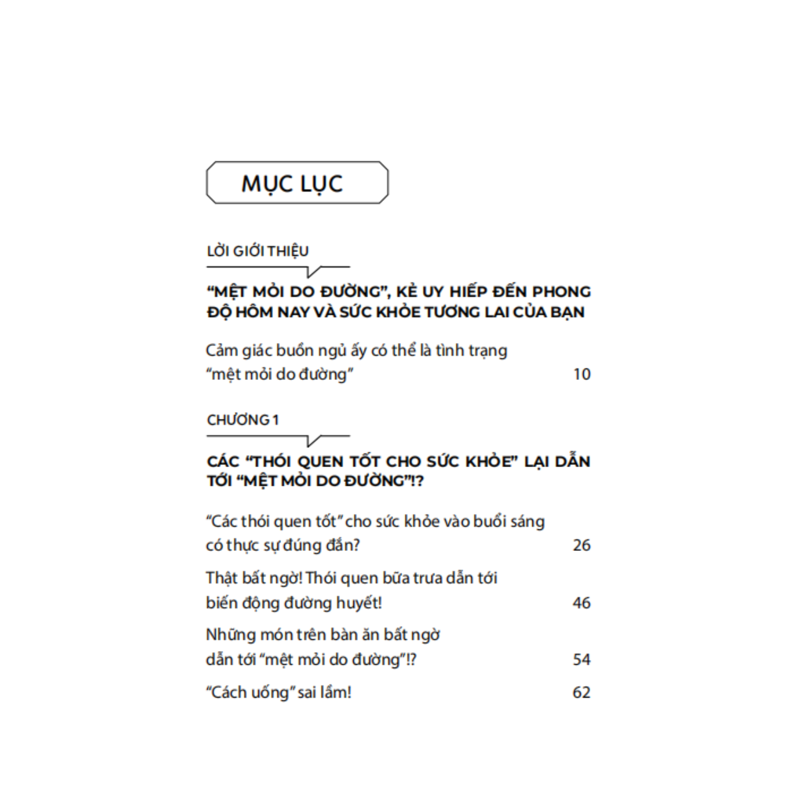 Mệt Mỏi Do Đường