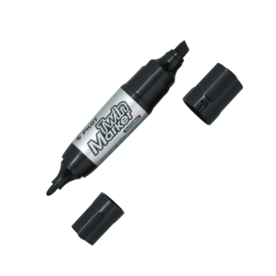 Bút Lông Dầu Twin Marker Mực đen/MFN-15FB-B-BG