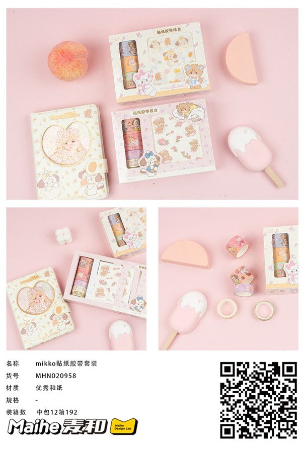 Bộ 5 Băng Keo Hình + Sticker Mhn020958 H/12