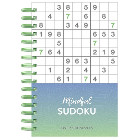 Mindful 600 Puzzles - Sudoku - Green Ombre