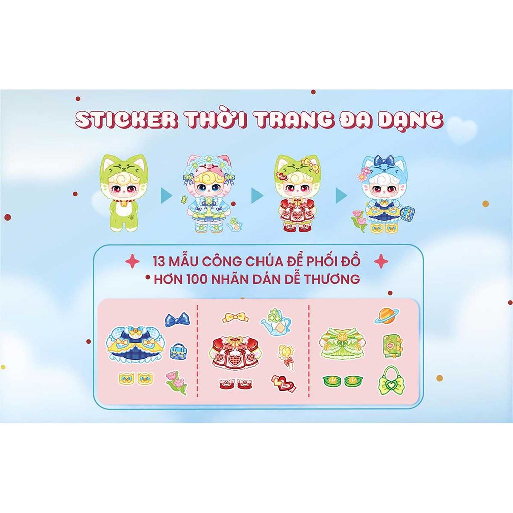 Mini Fashion - Lucky Meow (100+ stickers dễ thương)